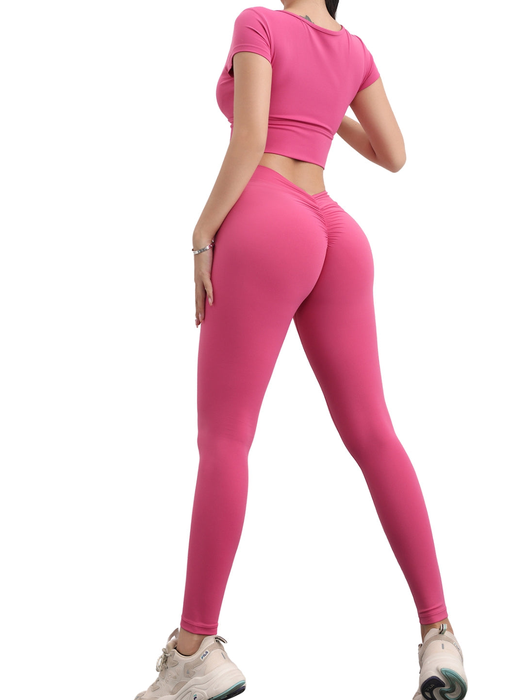 Legging froncé aux fesses