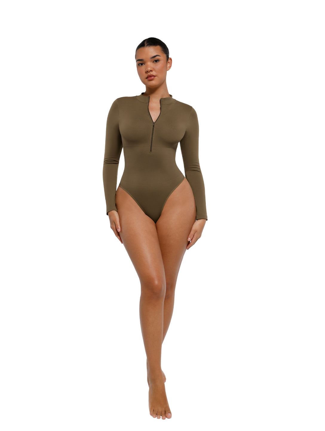 Le body zippé à décolleté en V profond
