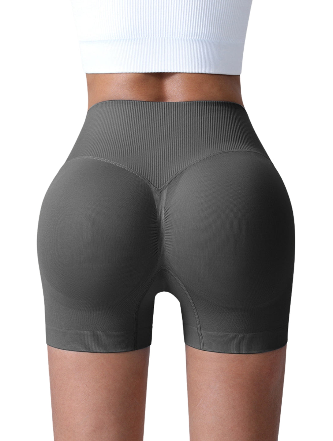 Shorts sculptants froncés taille en V