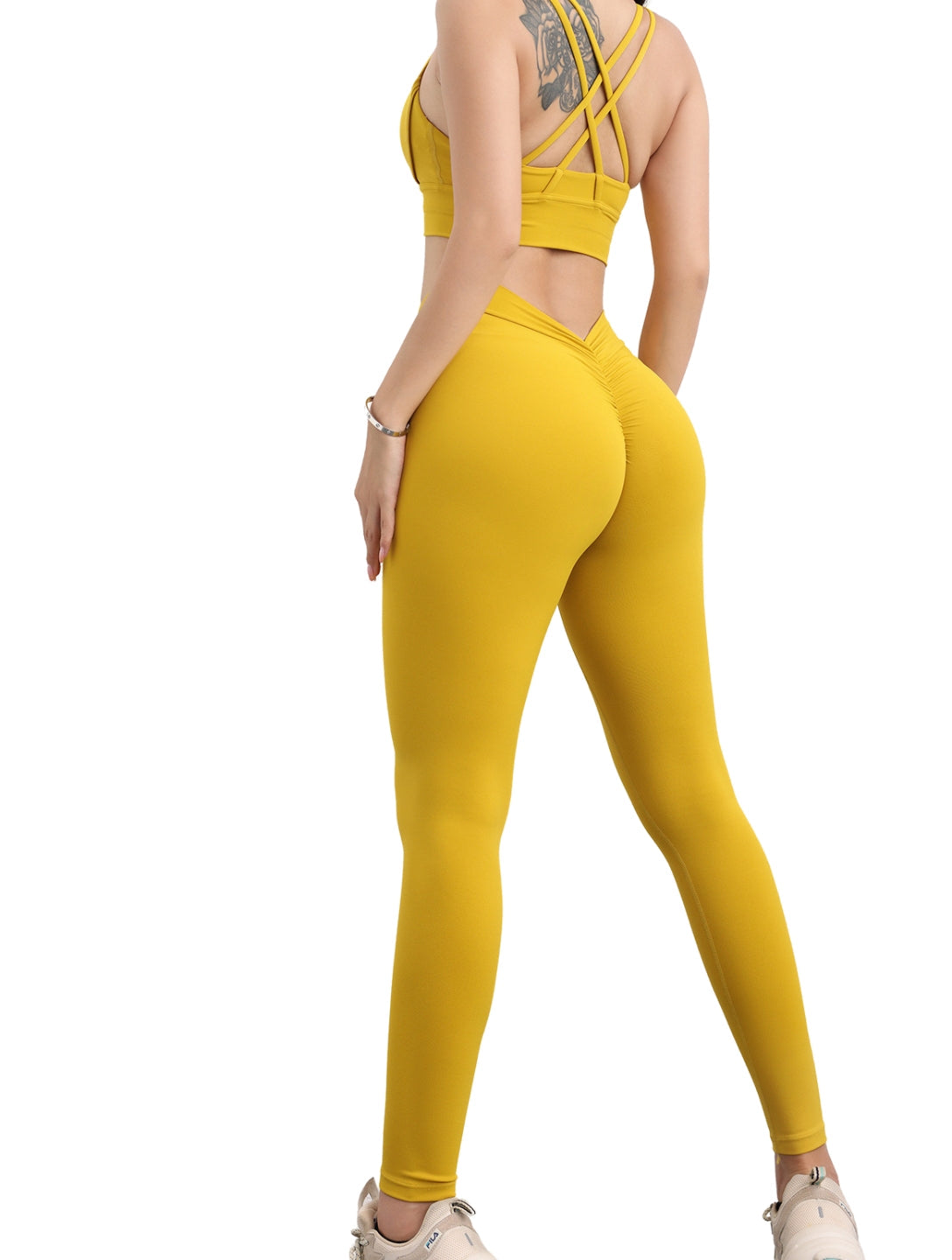 Legging froncé aux fesses