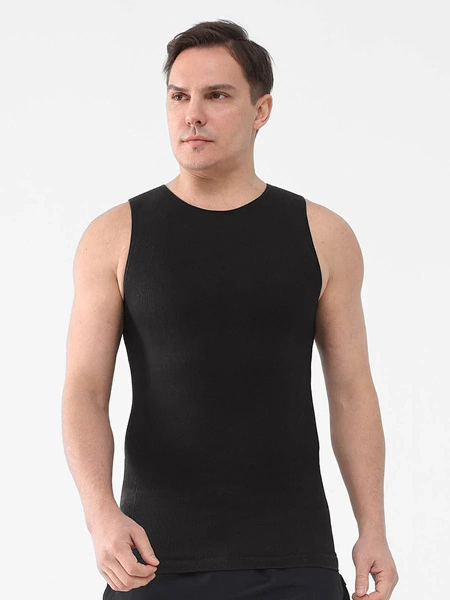 Haut sans coutures amincissant pour homme