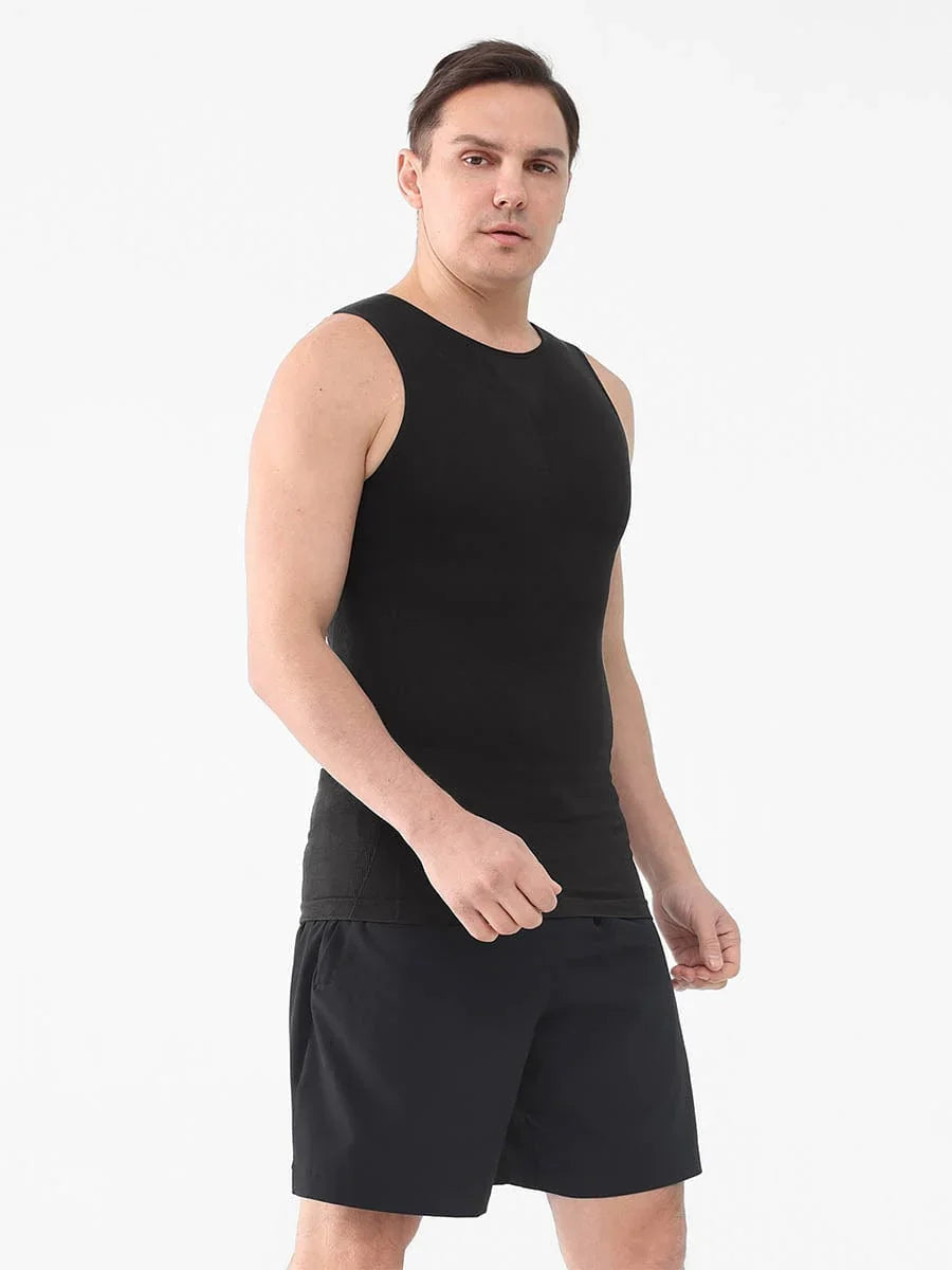 Haut sans coutures amincissant pour homme