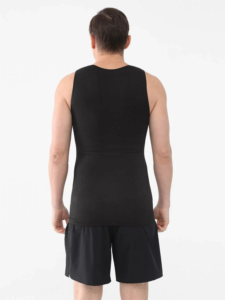 Haut sans coutures amincissant pour homme
