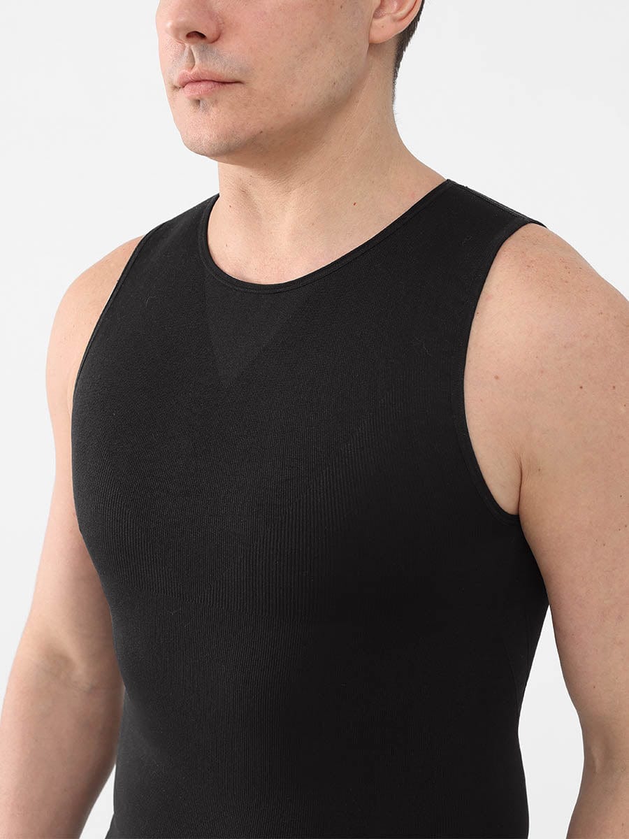 Haut sans coutures amincissant pour homme