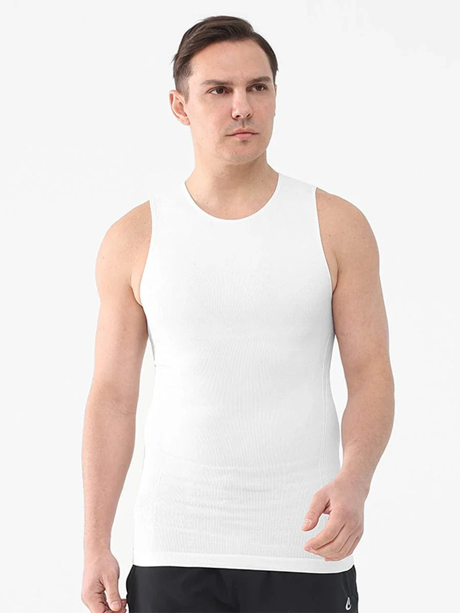 Haut sans coutures amincissant pour homme