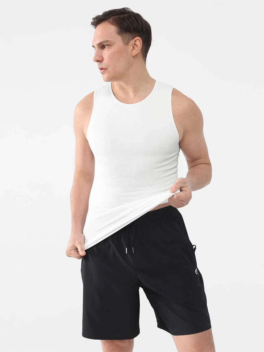 Haut sans coutures amincissant pour homme