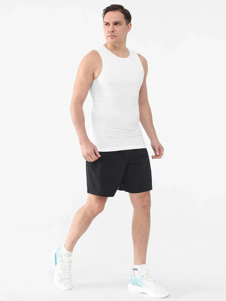 Haut sans coutures amincissant pour homme